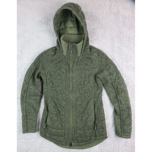 The North Face Hooded Jacket Coat PrimaLoft Insulation Olive Full Zip‎ Lined XS